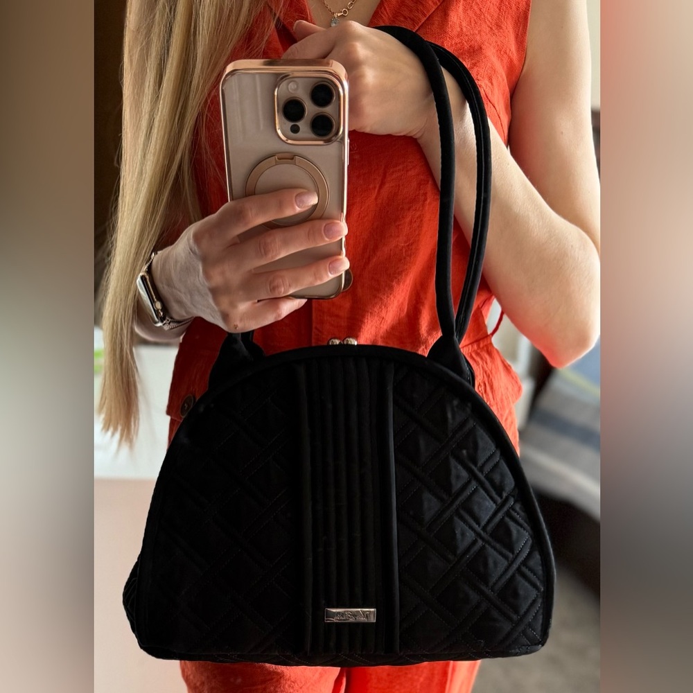 Vera Bradley Kiss Lock Shoulder Bag.